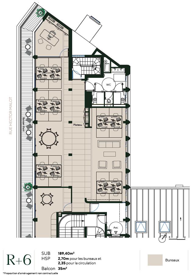 Bureau Paris 1988m² Vente bureau Paris OVBUR2312414 23